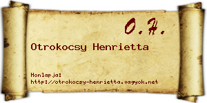 Otrokocsy Henrietta névjegykártya